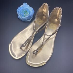 Dolce Vita Gold and Silver Sandals with Metallic Finish